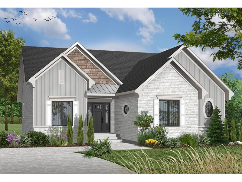 Southern House Plan Front Photo 03 - Craigranch One-Story Home 032D-0648 - Search House Plans and More