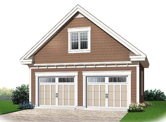 Vacation House Plan Garage Photo - Zumwalt Craftsman Ranch Home 032D-0649 - Shop House Plans and More