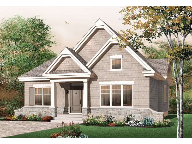 Country House Plan Front Image - Shady Shore Sunbelt Home 032D-0652 - Shop House Plans and More