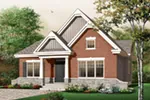Country House Plan Front Photo 02 - Shady Shore Sunbelt Home 032D-0652 - Shop House Plans and More