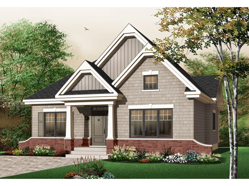 Country House Plan Front Photo 03 - Shady Shore Sunbelt Home 032D-0652 - Shop House Plans and More