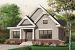 Shingle House Plan Front Photo 03 - Shady Shore Sunbelt Home 032D-0652 - Shop House Plans and More