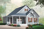 Farmhouse Plan Front Image - Markhall Ranch Home 032D-0656 - Shop House Plans and More
