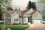 Modern House Plan Front Image - Charpentier Country Home 032D-0658 - Search House Plans and More