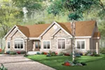 Ranch House Plan Front Image - Primrose Creek Country Home 032D-0659 - Shop House Plans and More