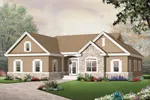 Craftsman House Plan Front Image - Cantera Craftsman Home 032D-0661 - Search House Plans and More