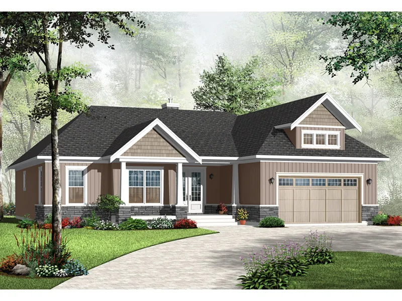 Craftsman House Plan Front Photo 02 - Cantera Craftsman Home 032D-0661 - Search House Plans and More
