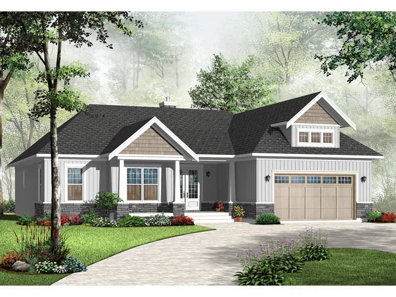 Craftsman House Plan Front Photo 03 - Cantera Craftsman Home 032D-0661 - Search House Plans and More
