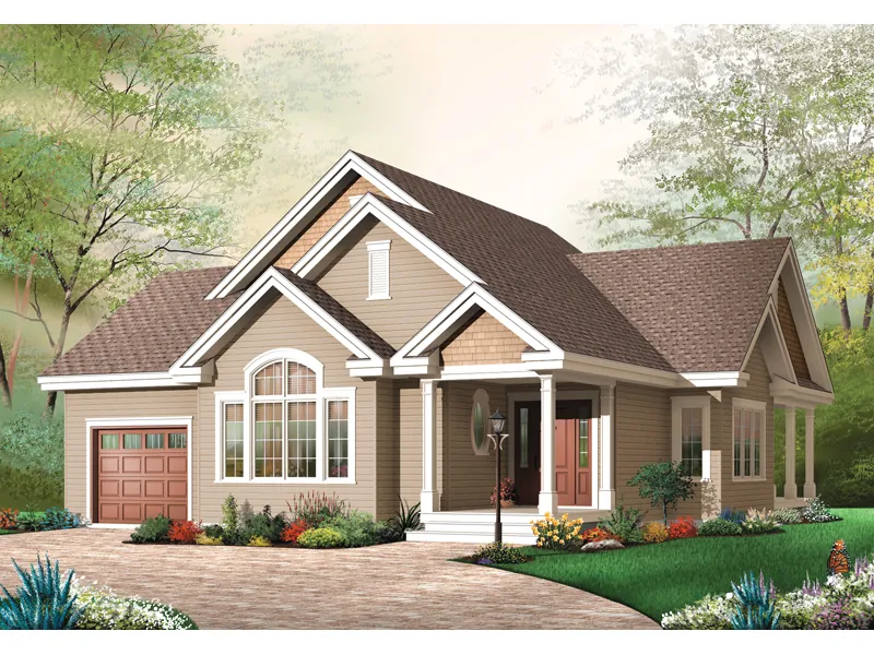 Craftsman House Plan Front Image - Gascony Parc Craftsman Home 032D-0667 - Search House Plans and More