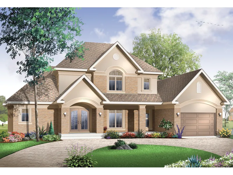 Tudor House Plan Front Image - Kleinman Traditional Home 032D-0679 - Search House Plans and More