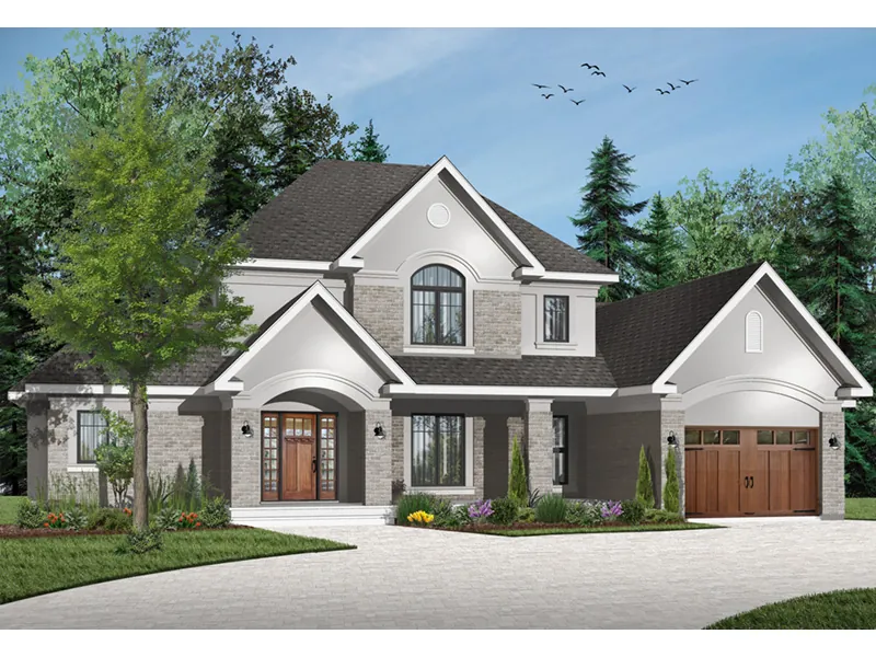 Tudor House Plan Front Photo 02 - Kleinman Traditional Home 032D-0679 - Search House Plans and More