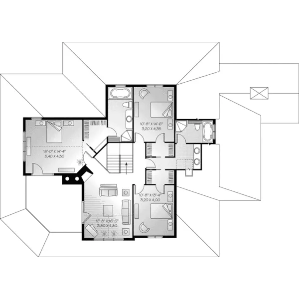 Country House Plan Second Floor - Greenfield Farm Country Home 032D-0681 - Search House Plans and More