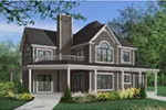 Modern House Plan Front Photo 02 - Greenfield Farm Country Home 032D-0681 - Search House Plans and More