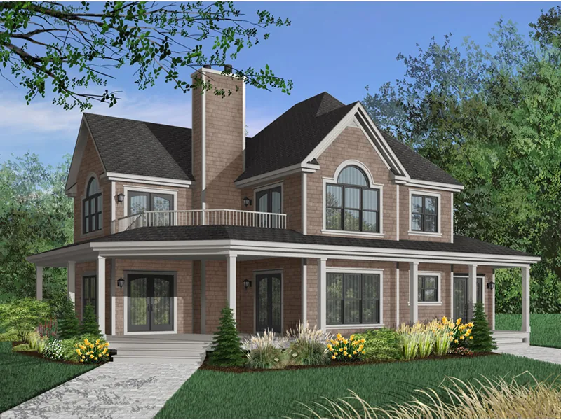 Luxury House Plan Front Photo 03 - Greenfield Farm Country Home 032D-0681 - Search House Plans and More