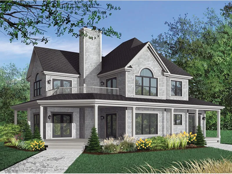 Modern House Plan Front Photo 04 - Greenfield Farm Country Home 032D-0681 - Search House Plans and More