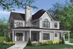 Luxury House Plan Front Photo 04 - Greenfield Farm Country Home 032D-0681 - Search House Plans and More