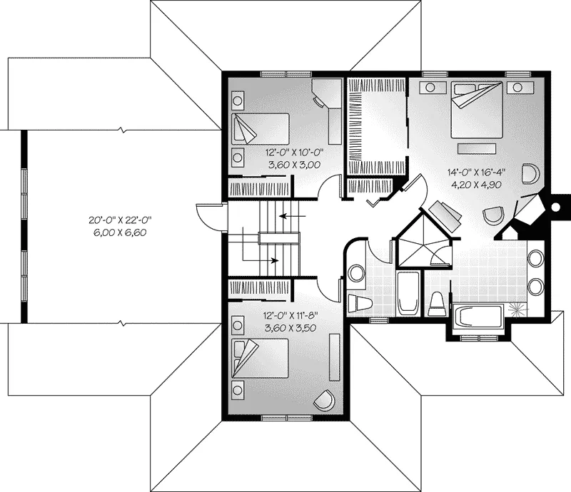 Farmhouse Plan Second Floor - Packard Place Country Home 032D-0682 - Shop House Plans and More