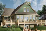 Rustic House Plan Front Image - Crestwood Lake Waterfront Home 032D-0686 - Search House Plans and More