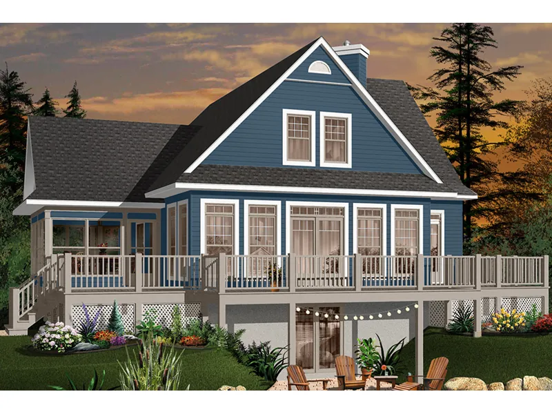 Southern House Plan Front Photo 01 - Crestwood Lake Waterfront Home 032D-0686 - Search House Plans and More