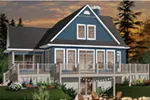 Rustic House Plan Front Photo 01 - Crestwood Lake Waterfront Home 032D-0686 - Search House Plans and More