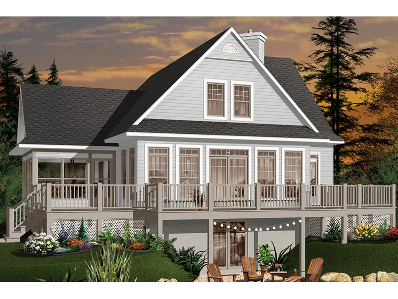 Southern House Plan Front Photo 02 - Crestwood Lake Waterfront Home 032D-0686 - Search House Plans and More