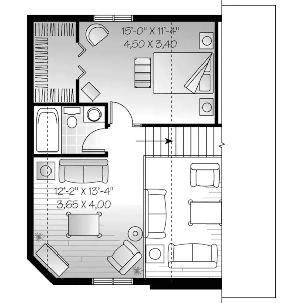 Southern House Plan Second Floor - Catawba Creek Country Home 032D-0697 - Search House Plans and More