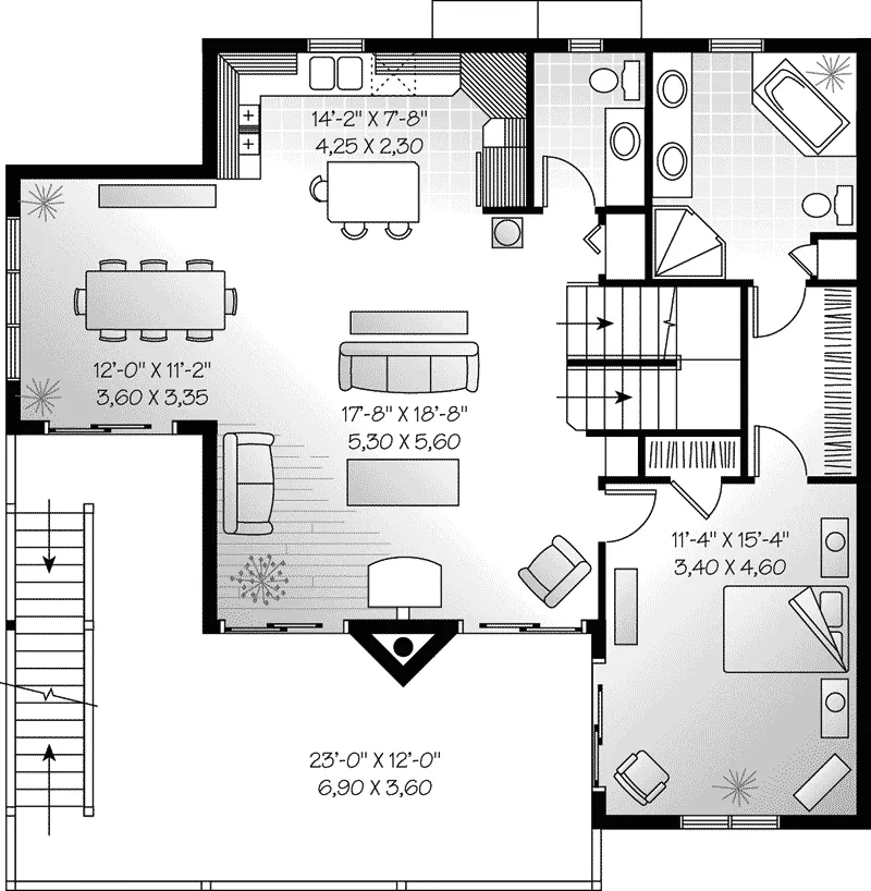 Vacation House Plan Second Floor - Kellmeyer Coastal Home 032D-0699 - Search House Plans and More