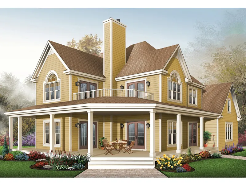 Arts & Crafts House Plan Front Image - Laurel Hill Country Farmhouse 032D-0702 - Shop House Plans and More
