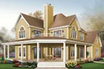 Arts & Crafts House Plan Front Image - Laurel Hill Country Farmhouse 032D-0702 - Shop House Plans and More