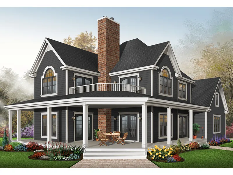 Arts & Crafts House Plan Front Photo 01 - Laurel Hill Country Farmhouse 032D-0702 - Shop House Plans and More
