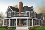 Arts & Crafts House Plan Front Photo 01 - Laurel Hill Country Farmhouse 032D-0702 - Shop House Plans and More