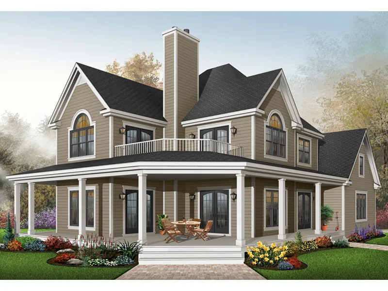 Arts & Crafts House Plan Front Photo 02 - Laurel Hill Country Farmhouse 032D-0702 - Shop House Plans and More