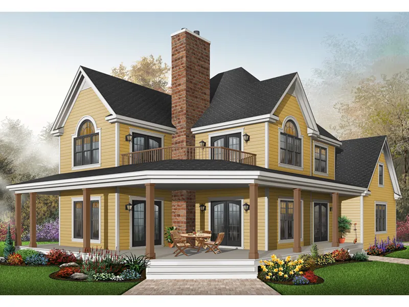 Arts & Crafts House Plan Front Photo 03 - Laurel Hill Country Farmhouse 032D-0702 - Shop House Plans and More