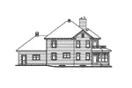 Rear Elevation - Aquamarine European Home 032D-0703 - Search House Plans and More