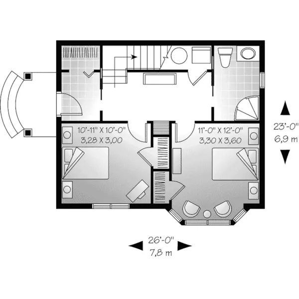 Country House Plan First Floor - Edmonton Mountain Home 032D-0705 - Search House Plans and More