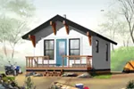 Ranch House Plan Front Photo 02 - Landscape Country Cottage Home 032D-0707 - Shop House Plans and More