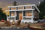 Beach & Coastal House Plan Front Photo 06 - Watervista Vacation Home 032D-0709 - Shop House Plans and More