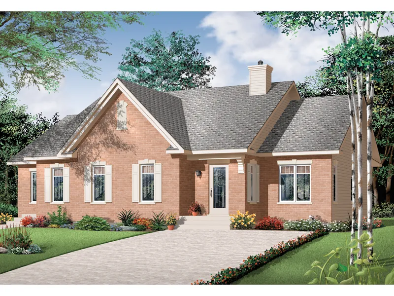 Ranch House Plan Front Photo 01 - Eagle Bluff Traditional Home 032D-0712 - Search House Plans and More