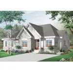 Arts & Crafts House Plan Front of Home - Swiss Valley European Home 032D-0715 - Shop House Plans and More