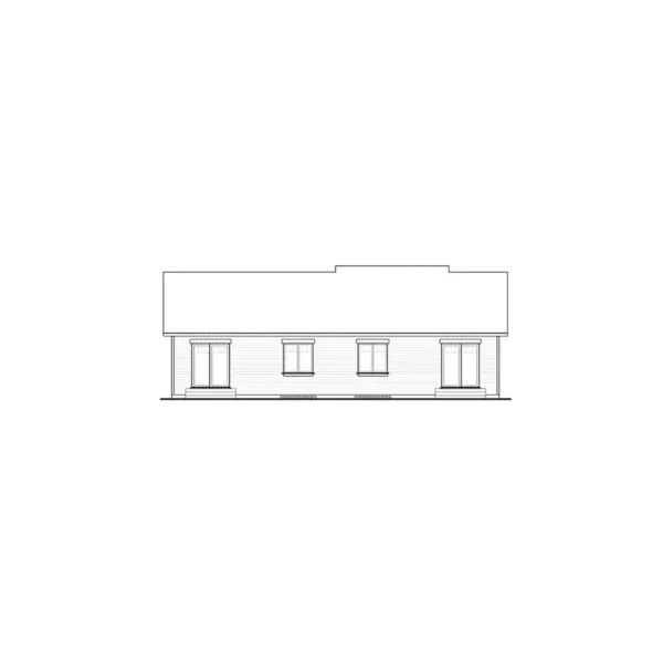 Ranch House Plan Rear Elevation - Lionsgate Ranch Duplex Home 032D-0716 - Shop House Plans and More