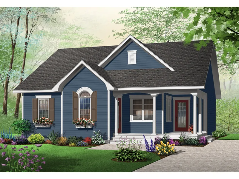 Ranch House Plan Front Photo 03 - Pendragon Ranch Home 032D-0723 - Shop House Plans and More