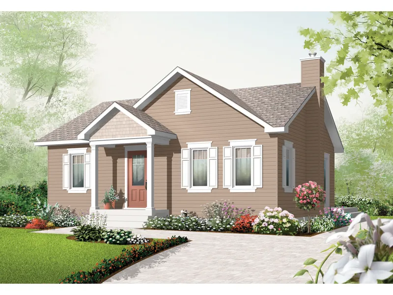 Cabin & Cottage House Plan Front Image - Dade Creek Cottage Home 032D-0725 - Search House Plans and More