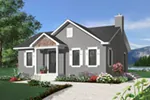 Arts & Crafts House Plan Front of Home - Dade Creek Cottage Home 032D-0725 - Search House Plans and More