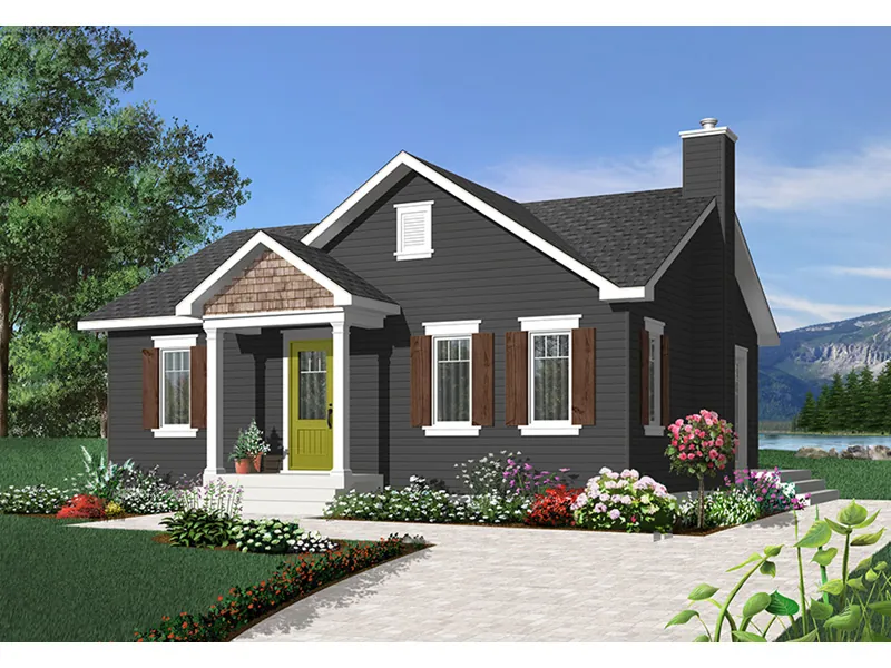 Arts & Crafts House Plan Front Photo 01 - Dade Creek Cottage Home 032D-0725 - Search House Plans and More