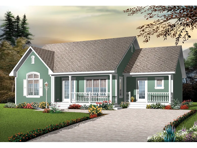 Arts & Crafts House Plan Front Image - Dundee Traditional Home 032D-0728 - Search House Plans and More