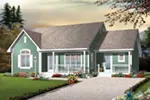 Bungalow House Plan Front Image - Dundee Traditional Home 032D-0728 - Search House Plans and More