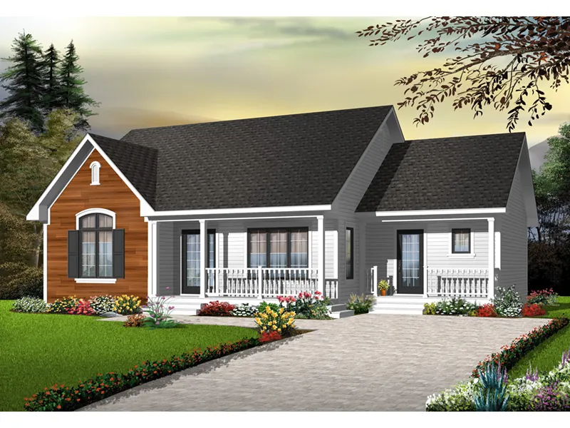 Bungalow House Plan Front Photo 01 - Dundee Traditional Home 032D-0728 - Search House Plans and More