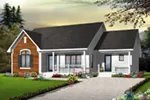 Bungalow House Plan Front Photo 01 - Dundee Traditional Home 032D-0728 - Search House Plans and More