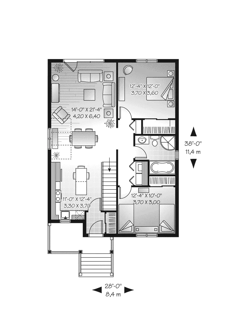 Early American House Plan First Floor - Jonathon Early American Home 032D-0729 - Search House Plans and More