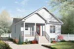 Early American House Plan Front of Home - Jonathon Early American Home 032D-0729 - Search House Plans and More
